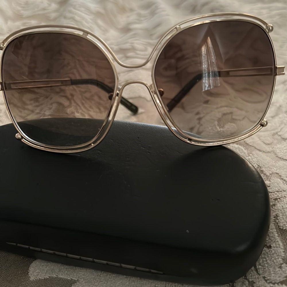 Chloe Square Sunglasses  Isidora 750 Gold/grey 59mm
